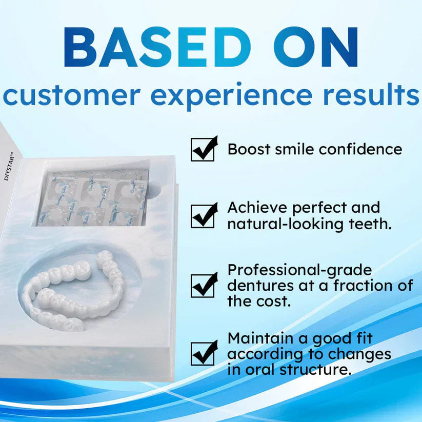✅Official Store | DIYSTAR™ Moldable Dentures and Dedicated Cleaning Tablets 🧑🏽⚕️Obtain American Dental Association (ADA) Certification 🎁 🎁