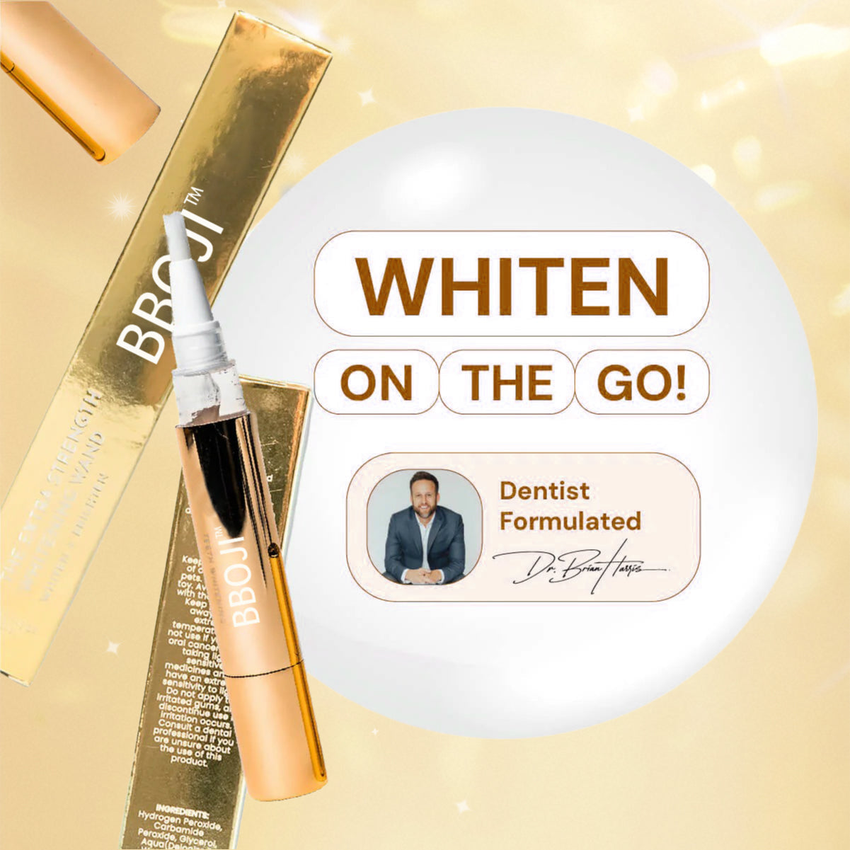🦷BBOJI™ Extra-Strength Teeth Whitening Gold Serum Pen