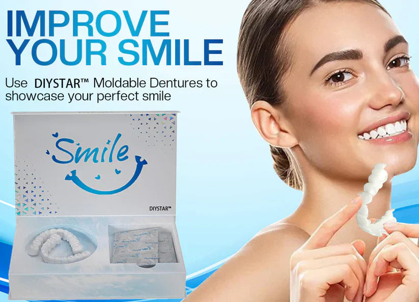 ✅Official Store | DIYSTAR™ Moldable Dentures and Dedicated Cleaning Tablets 🧑🏽⚕️Obtain American Dental Association (ADA) Certification 🎁 🎁