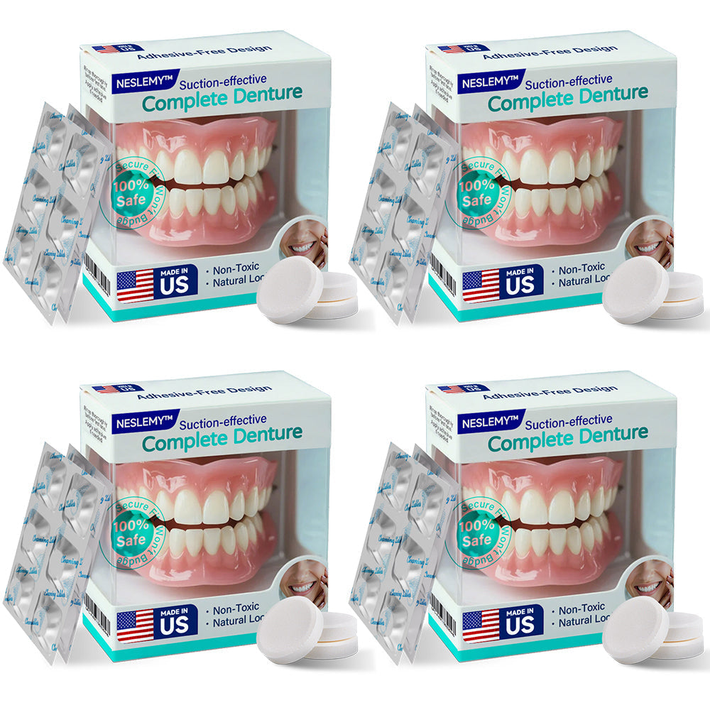 ✅ Made and Shipped from the US | Suction-fit Complete Denture🦷