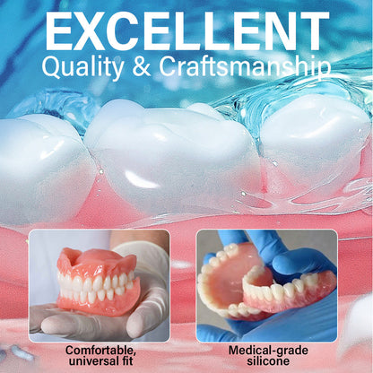 ✅ Made and Shipped from the US |  Suction-fit Complete Denture🦷