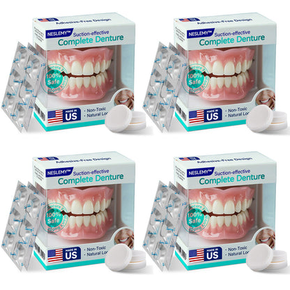 ✅ Made and Shipped from the US |  Suction-fit Complete Denture🦷
