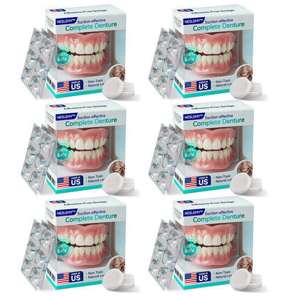 ✅ Made and Shipped from the US |  Suction-fit Complete Denture🦷